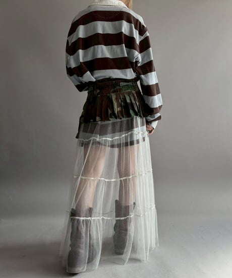 【3月中旬頃発送 / RE;CIRCLE】 RE Military Camouflage Wrap Skirt / 260226-001