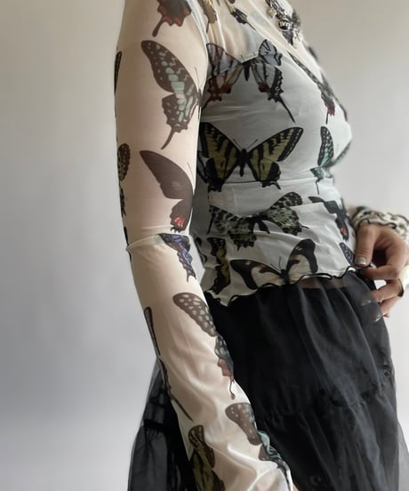 【USED】 Butterfly Patterned Second Skin /241006-034