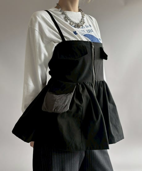 【RE;CIRCLE】 RE U.S Military Rebuild Mini One-Piece Black / 260423-005