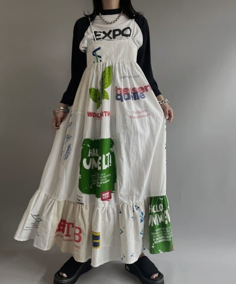 【RE;CIRCLE】RE Eco-Friendly Bag Camisole Long One-piece / 230622-026