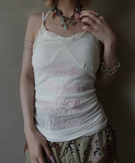 【RE;CIRCLE】 Re Embroidered Camisole Top  /  250724-013
