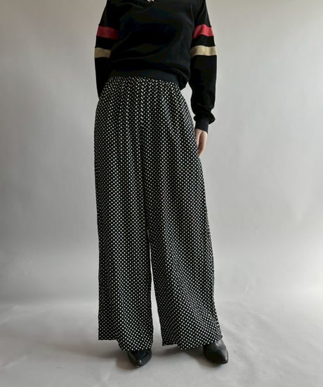 【USED】 Dot Pattern Easy pants  /260314-018