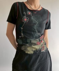 【USED】 Cop.Copine Flower Print Top  /251014-012