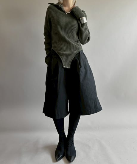 【RE;CIRCLE】 RE Rib Knit Leotard Top / 260416-015