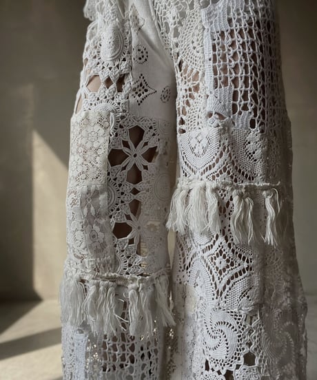 【RE;CIRCLE】 RE Crochet Patchwork Pants①/20220317-003