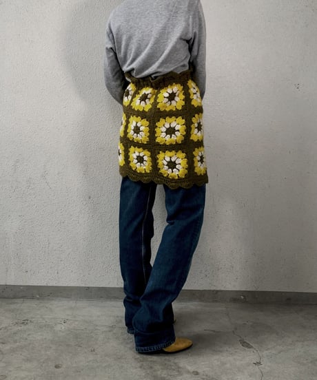 【RE;CIRCLE】 Granny Knit Mini Skirt ① /210125-002