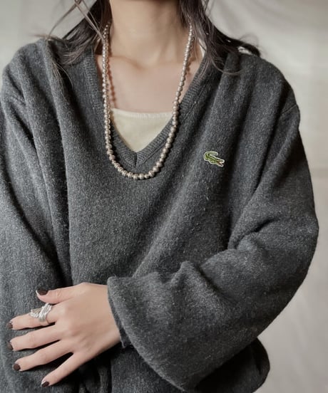 【USED】 LACOSTE Acrylic Knit ⑩ / 220111-022