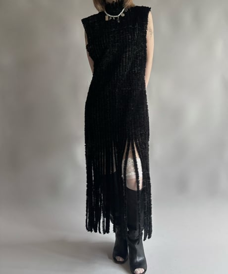 【USED】 N/S fringe One-Piece  /250906-014