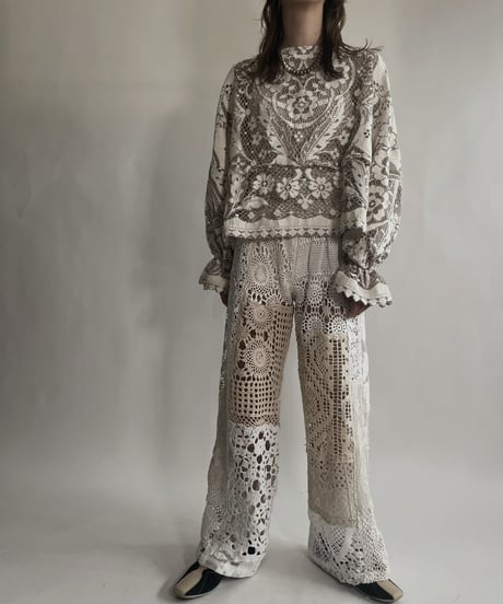 【RE;CIRCLE】 RE Crochet Top / 220623-013