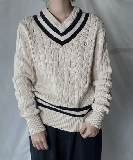 【USED】　FRED PERRY Cable Knit/220127-013