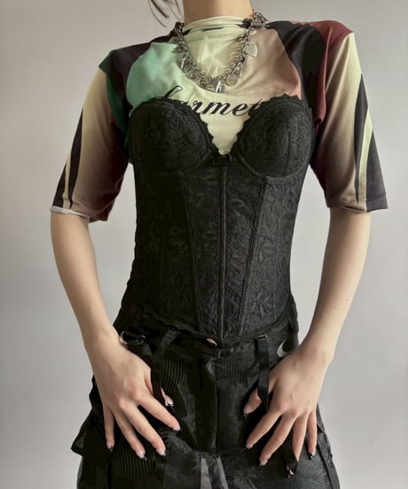 【USED】 Lace Corset / 260411-011
