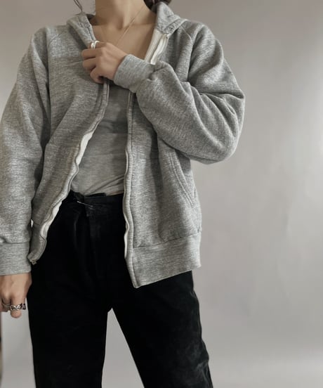 【USED】 Zipup Hoodie Light Gray / 221210-011