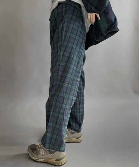 【USED】 Cotton Checked Pants / 230114-006