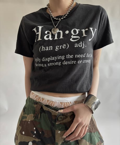 【USED】 RESIZED Han・gry T-Shirt / 250830-018