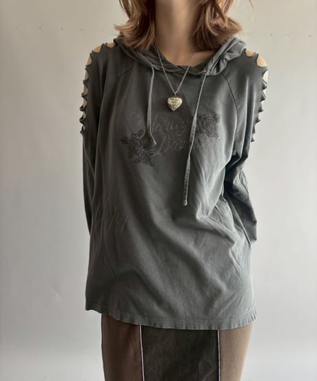 【USED】 HARLEY DAVIDSON Hooded L/S T-shirt / 251004-003