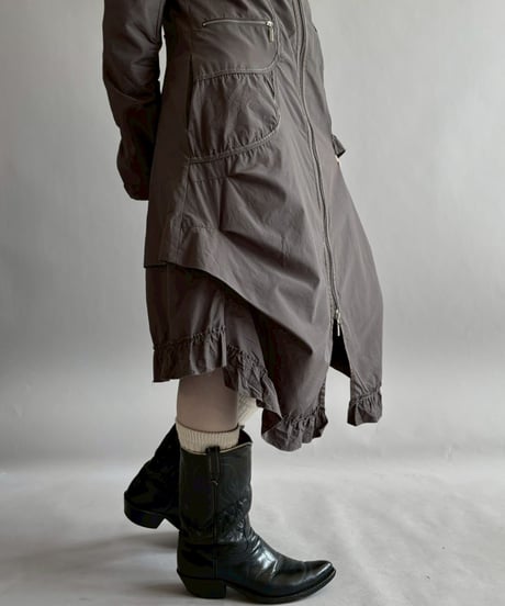 【USED】 Zip Design Nylon Coat/ 260314-002