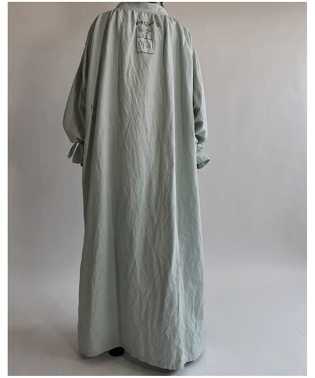 【RE;CIRCLE】RE Dyed French Mattress Cover One-piece -Aqua Green- / 220512-010