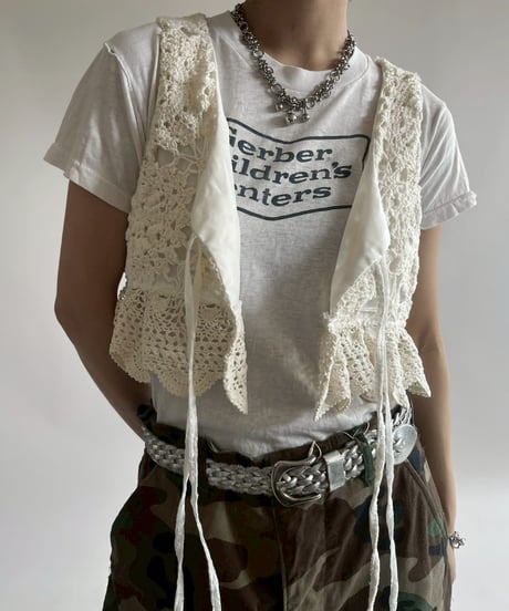 【RE;CIRCLE】RE Crochet Short Vest / 250515-006