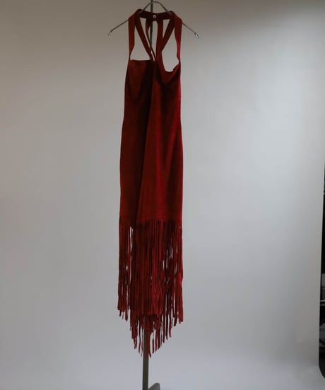 【USED】 Suede Fringe Dress/ 220324-017