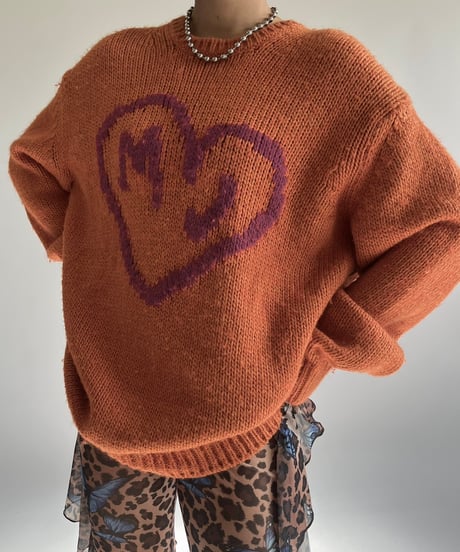 【USED】 HEAVEN Patterned Alpaca Knit Top /250104-026