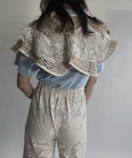 【RE;CIRCLE】 RE Crochet Lace Detachable Collar / 220623-034