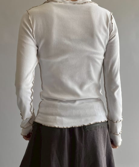【USED】 Cop.Copine Rib Mellow Numbering Top  /251014-002