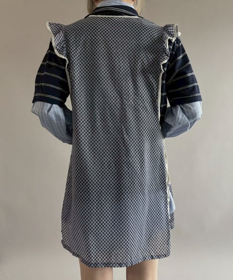 【USED】 Checked Pattern Euro Apron / 260321-007