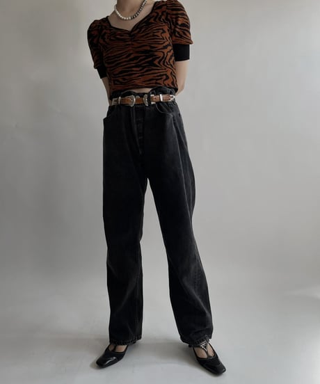 【USED】   Levi's Denim Pants 501 Black / 220416-020