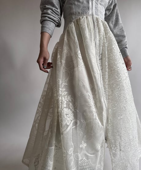 【RE;CIRCLE】 Re Parachute Lace Jump Skirt/ 250320-002