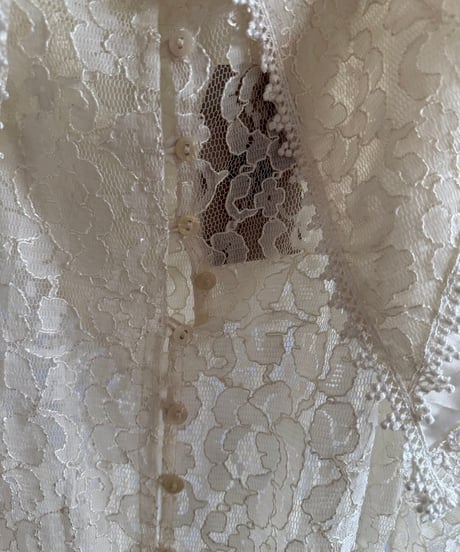 【USED】 Made in USA Lace Patterned Long One-Piece /250104-007