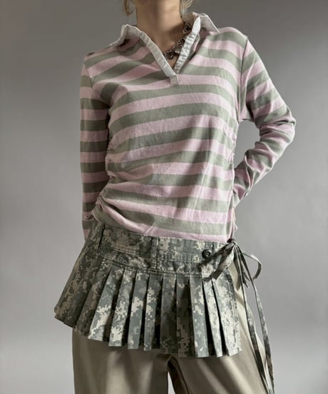 【RE;CIRCLE】 RE Military Camouflage Wrap Skirt / 260226-006
