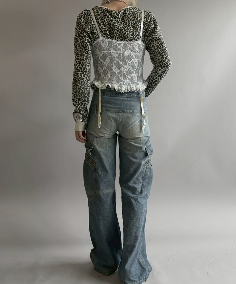 USED】 FRUIT OF THE LOOM Leopard Pattern Therma