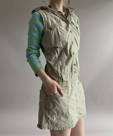 【USED】 Hooded Design N/S One-Piece / 260425-011