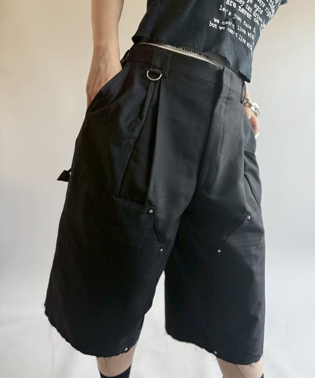 【RE;CIRCLE】 Re Suit Double Knee Shorts / 250612-003