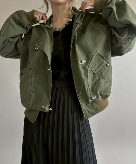 【RE;CIRCLE】RE U.S Military Rebuild Hooded Fireman Jacket Khaki / 260226-017