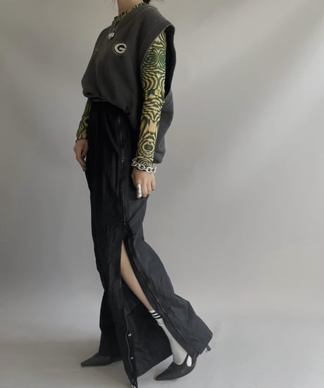 【USED】 L/S Patterned Sheer Poly top/ 231125-002