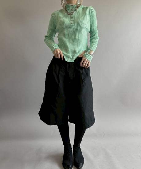 【RE;CIRCLE】 RE Rib Knit Leotard Top / 260416-016