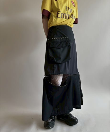 【RE;CIRCLE】 RE Suit Asymmetry Long Skirt/ 250717-021