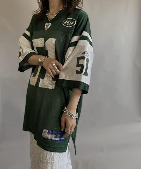 【USED】    Reebok NFL NY JETS Game Shirt / 230610-017