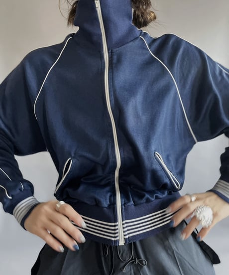 【USED】 Zip-up Top Navy / 230128-023