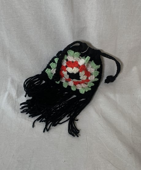 【RE;CIRCLE】 Granny Knit Pouch② /210404-005