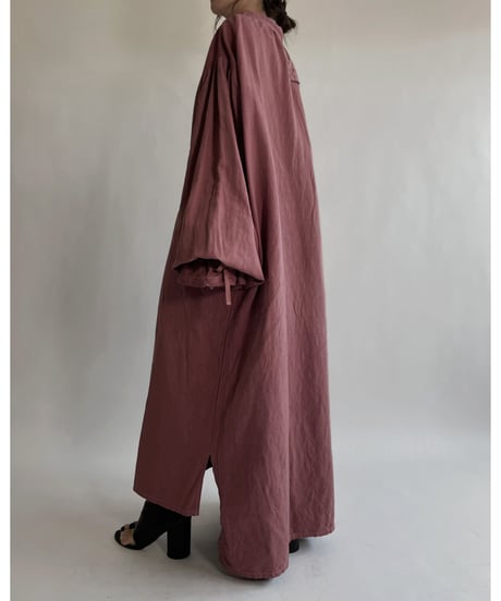 【RE;CIRCLE】RE Dyed French Mattress Cover One-piece -Santa Fe Pink- / 220512-011
