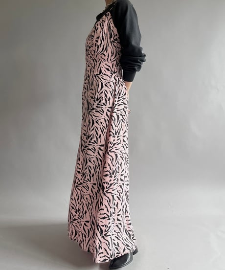【USED】 AFRM Zebra Patterned Camisole Long One-Piece  /240928-008