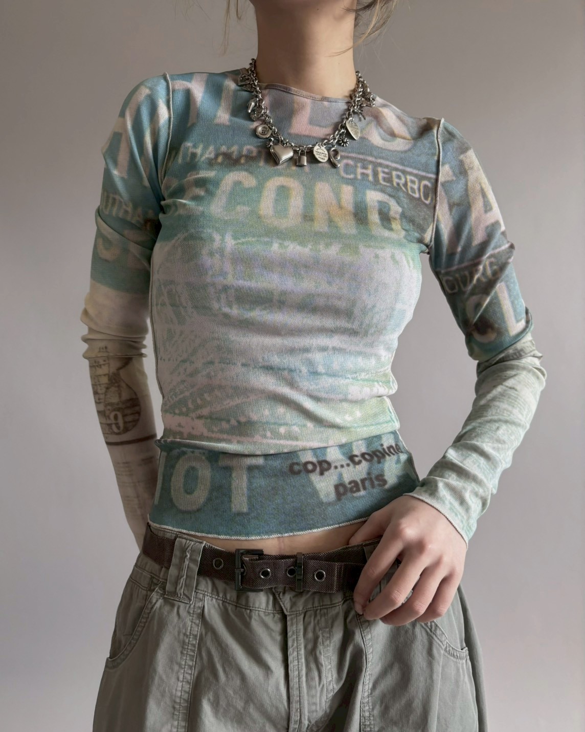 USED】 Cop.Copine Sheer Design Top/ 260228-014