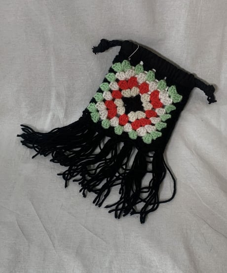 【RE;CIRCLE】 Granny Knit Pouch② /210404-005
