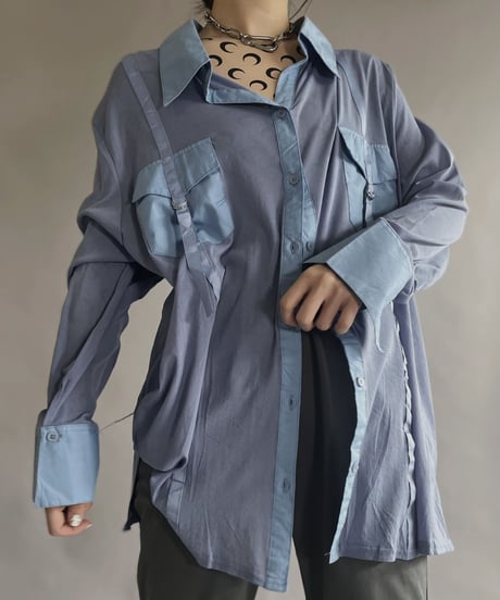 【USED】 Nylon See-through Shirt / 230218-012