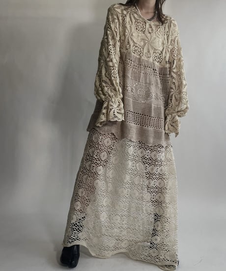 【RE;CIRCLE】 RE Crochet Lace One-piece / 220623-001