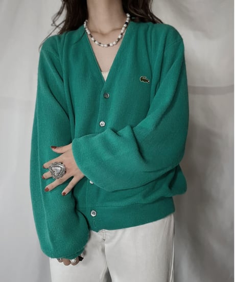 【USED】   LACOSTE Knit Cardigan⑥/211126-014