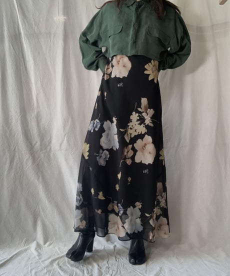 【UESD】 Flower Patterned S/S Dress/210613-003