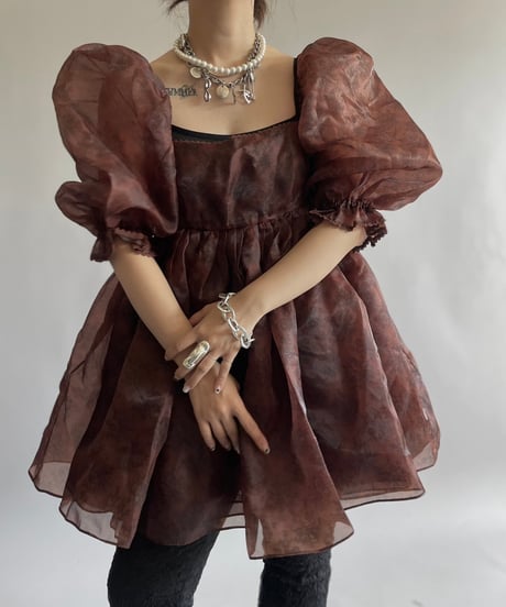 【USED】 SELKIE Flower Patterned Top /240914-025